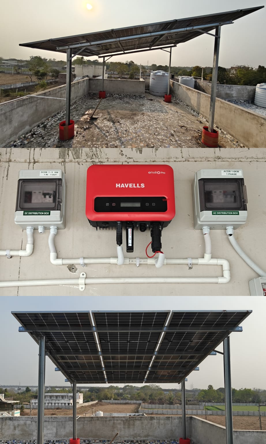 3.24kW ADANI 540W HAVELLS Inveter Ambaliyasan
